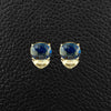 Cabochon Sapphire Ring & Earrings Set with Diamond