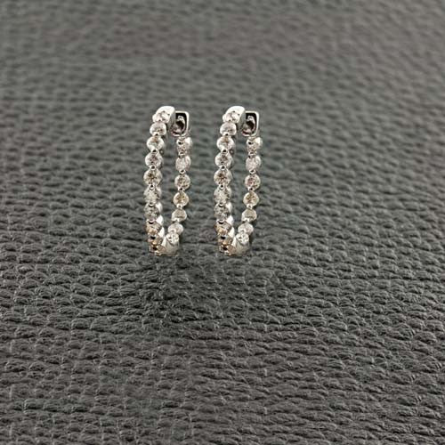 Diamond Hoop Earrings