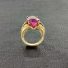 Pink Tourmaline & Diamond Estate Ring