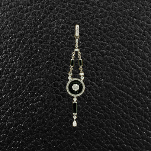Onyx & Diamond Pendant
