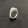 Triple Emerald cut Diamond Ring