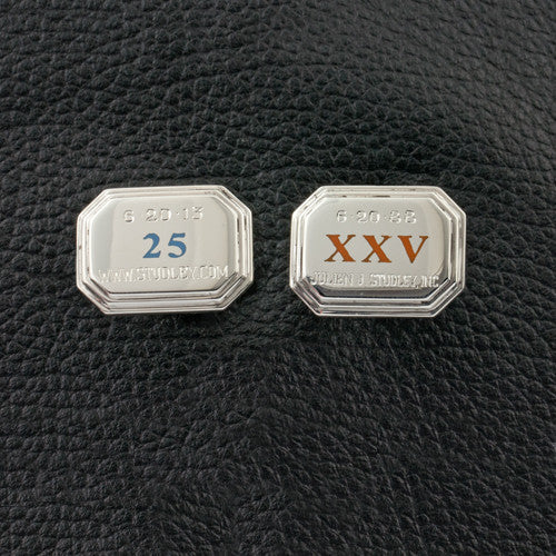 Octagonal Sterling Silver Cufflinks