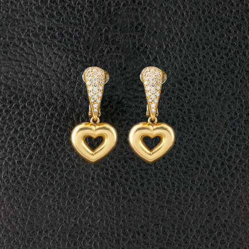 Chaumet Paris Estate Heart Earrings