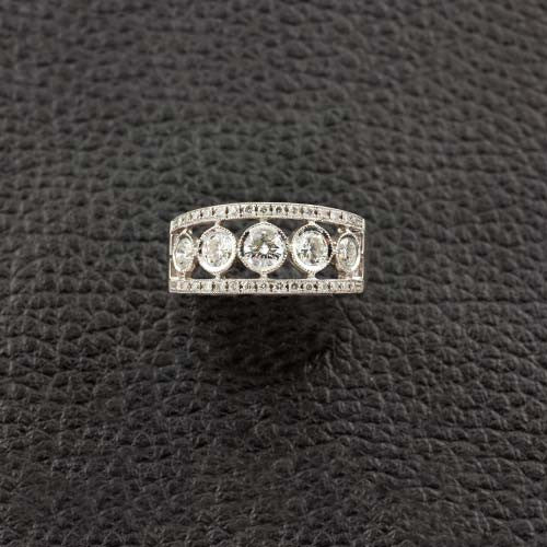 White Gold & Diamond Wedding Band