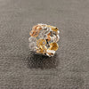 Tricolor Gold & Diamond Ring