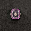 Pink Quartz & Pink Sapphire Ring