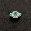 Triple Blue Topaz & Diamond Ring