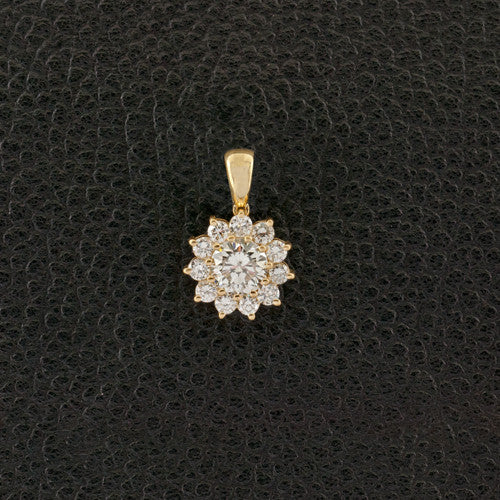 Diamond Sunburst Pendant