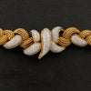 Gold Braid & Diamond Estate Necklace