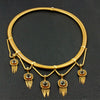 Gold & Crystal Estate Necklace & Pin Set