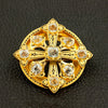 Gold & Crystal Estate Necklace & Pin Set