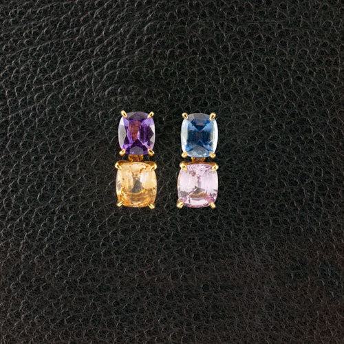 Multi-color Sapphire Earrings