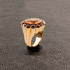 Tourmaline, Pearl & Spessartite Garnet Ring