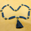 Sapphire & Diamond Tassel Necklace