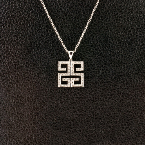 Geometric Diamond Pendant
