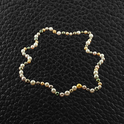 Multi-color South Sea Pearl Necklace