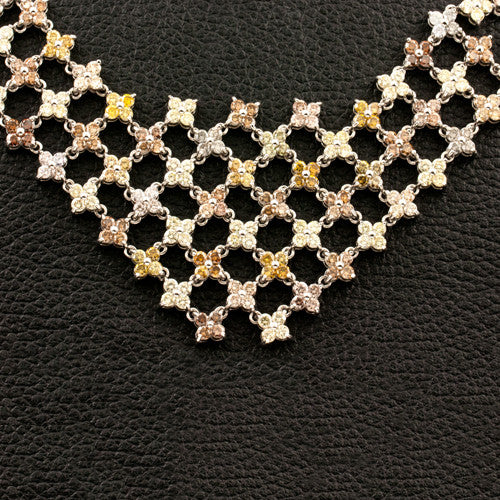 Diamond bib necklace sale