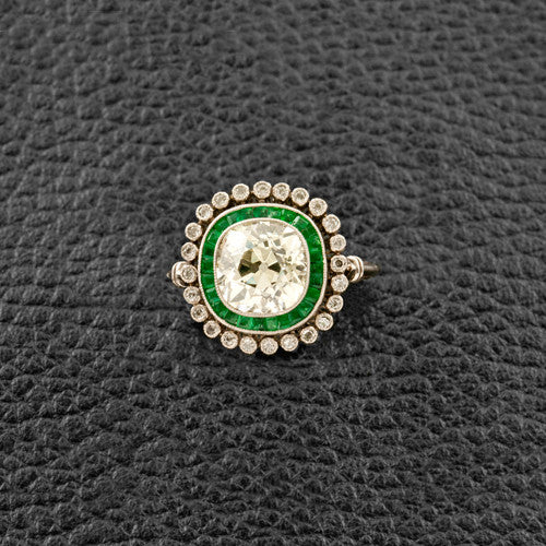 Diamond & Emerald Ring