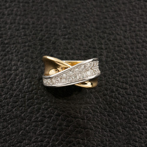 Diamond "X" Ring