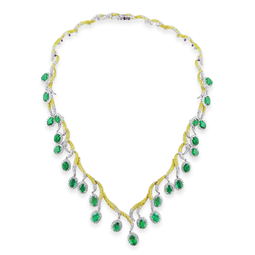 Emerald & Diamond Necklace
