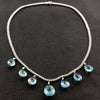 Aquamarine & Diamond Necklace
