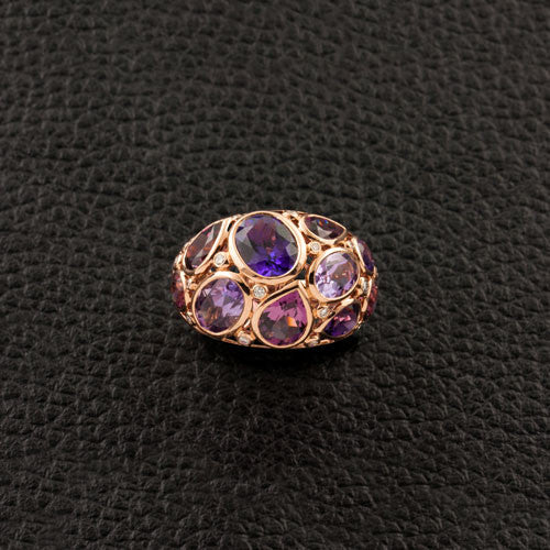 Amethyst Dome Ring