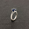 Cushion cut Sapphire Ring