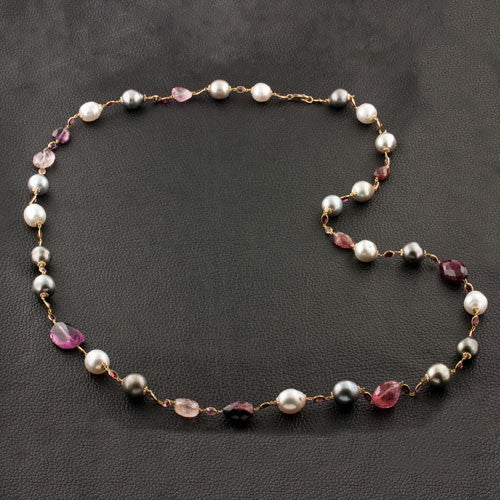 South Sea, Tahitian Pearl & Bead Necklace