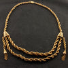 Gold Rope & Tassel Estate Necklace