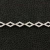 Diamond Bracelet in a Diamond Link Pattern