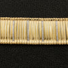 Flexible Gold Bar Bracelet with Diamonds