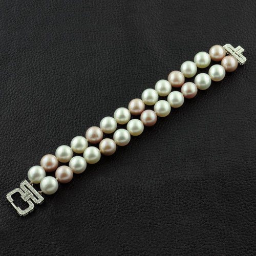 Pearl & Diamond Bracelet