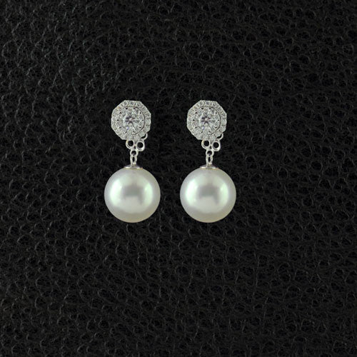 Diamond & Pearl Convertible Earrings