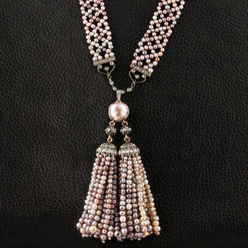 Natural Pearl Tassel Necklace
