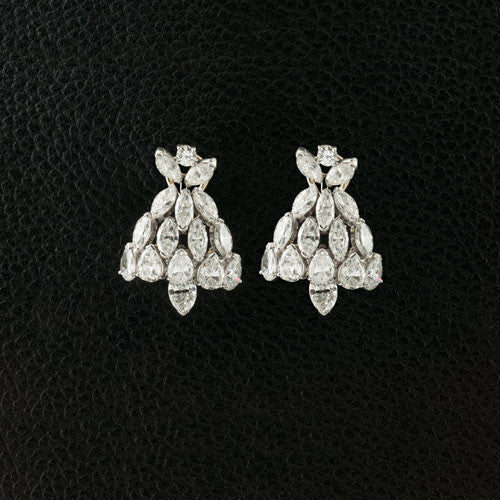 Bell Shaped Diamond Earrings