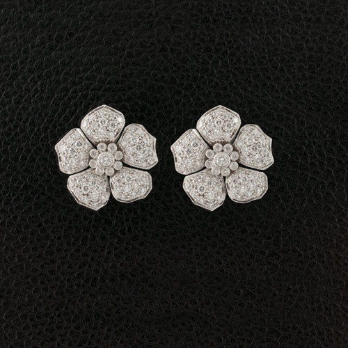 Flower Diamond Earrings
