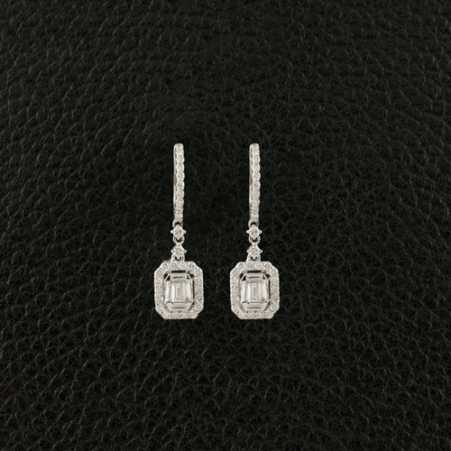Diamond Dangle Earrings