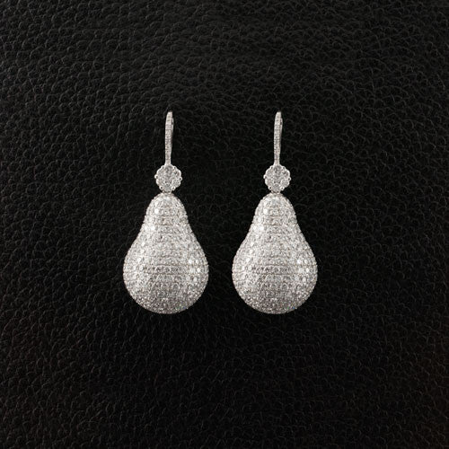 Diamond Earrings shaped like Pears