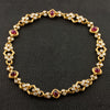 Ruby & Diamond Estate Necklace/Bracelet Set