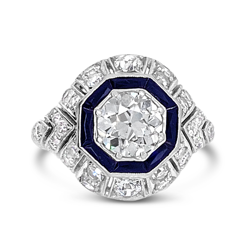 Diamond & Onyx Ring