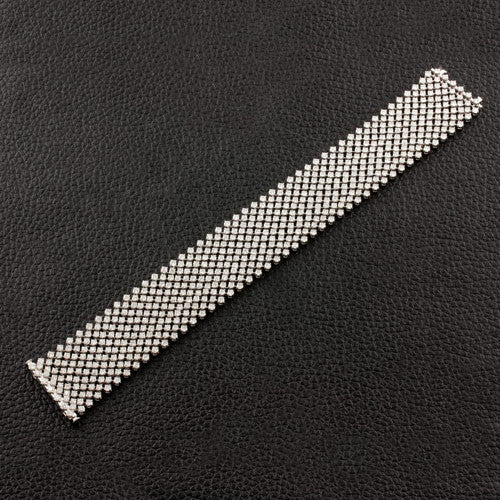 Flexible Mesh Diamond Bracelet