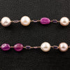 Pearl, Ruby & Amethyst Necklace