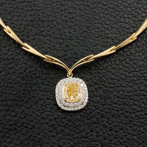 Yellow Diamond Necklace