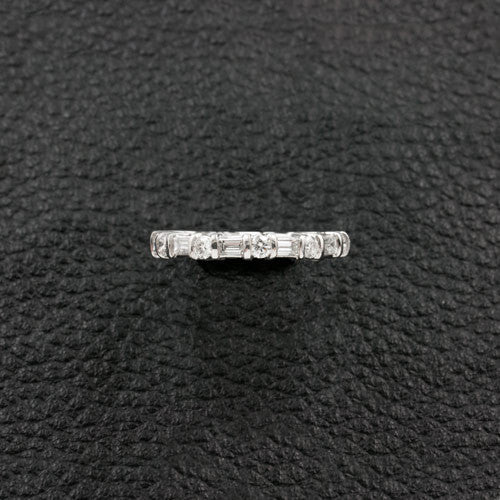 Alternating Shapes Diamond Eternity Band