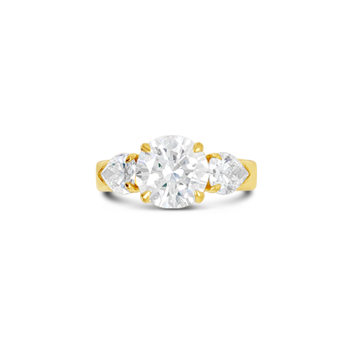 Three Stone Diamond Engagement Ring