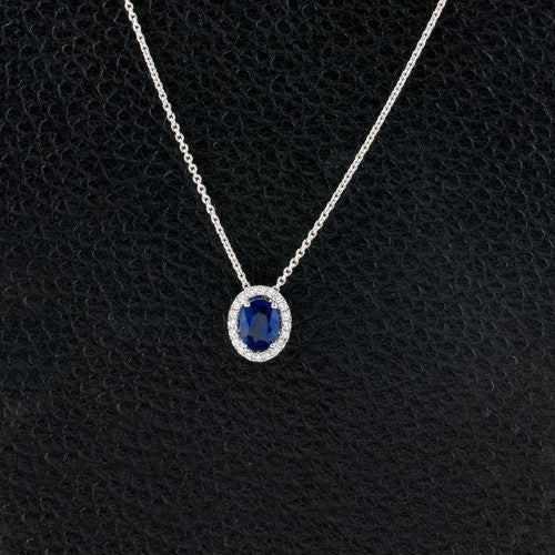 Sapphire & Diamond Pendant