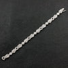 Chevron & Flower Pattern Diamond Bracelet