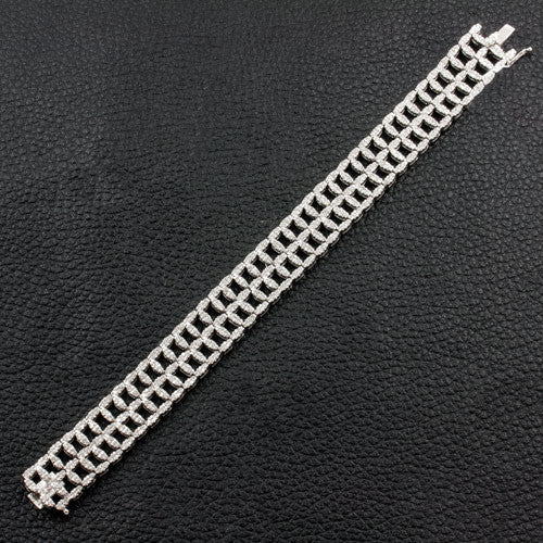 Diamond Lattice Bracelet