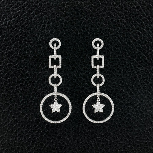 Diamond Dangle Earrings