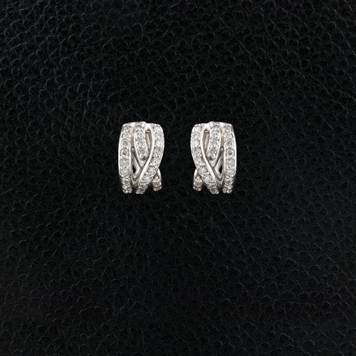 Diamond Huggie Earrings